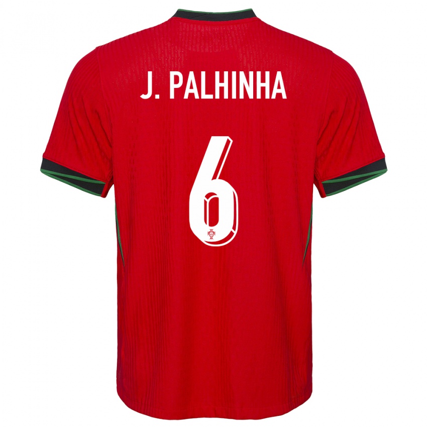 Dames Portugal Joao Palhinha #6 Rood Thuisshirt Thuistenue 24-26 T-Shirt