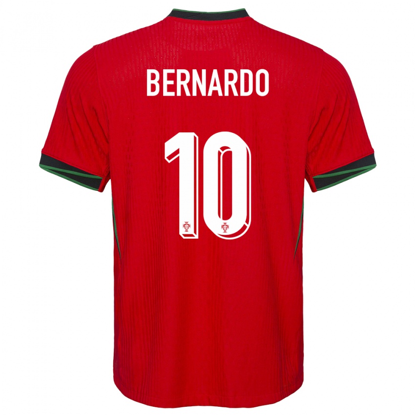 Dames Portugal Bernardo Silva #10 Rood Thuisshirt Thuistenue 24-26 T-Shirt