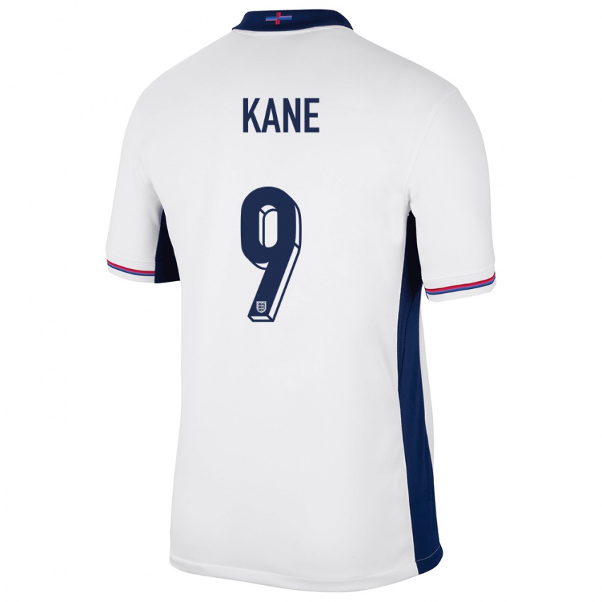 Dames Engeland Harry Kane #9 Wit Thuisshirt Thuistenue 24-26 T-Shirt