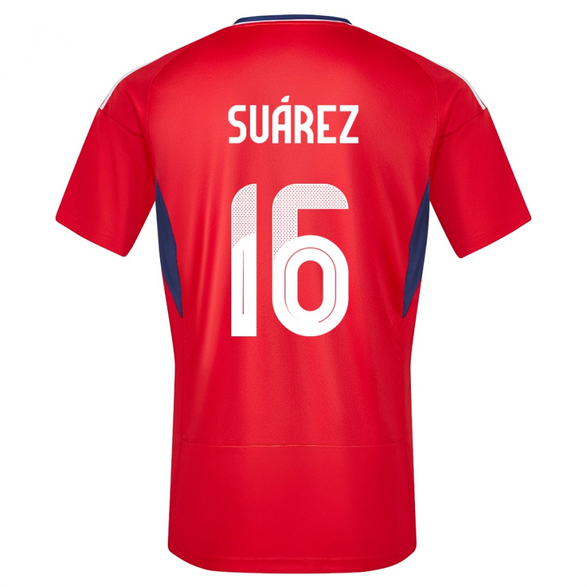 Dames Costa Rica Aaron Suarez #16 Rood Thuisshirt Thuistenue 24-26 T-Shirt