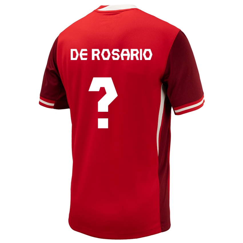 Dames Canada Adisa De Rosario #0 Rood Thuisshirt Thuistenue 24-26 T-Shirt