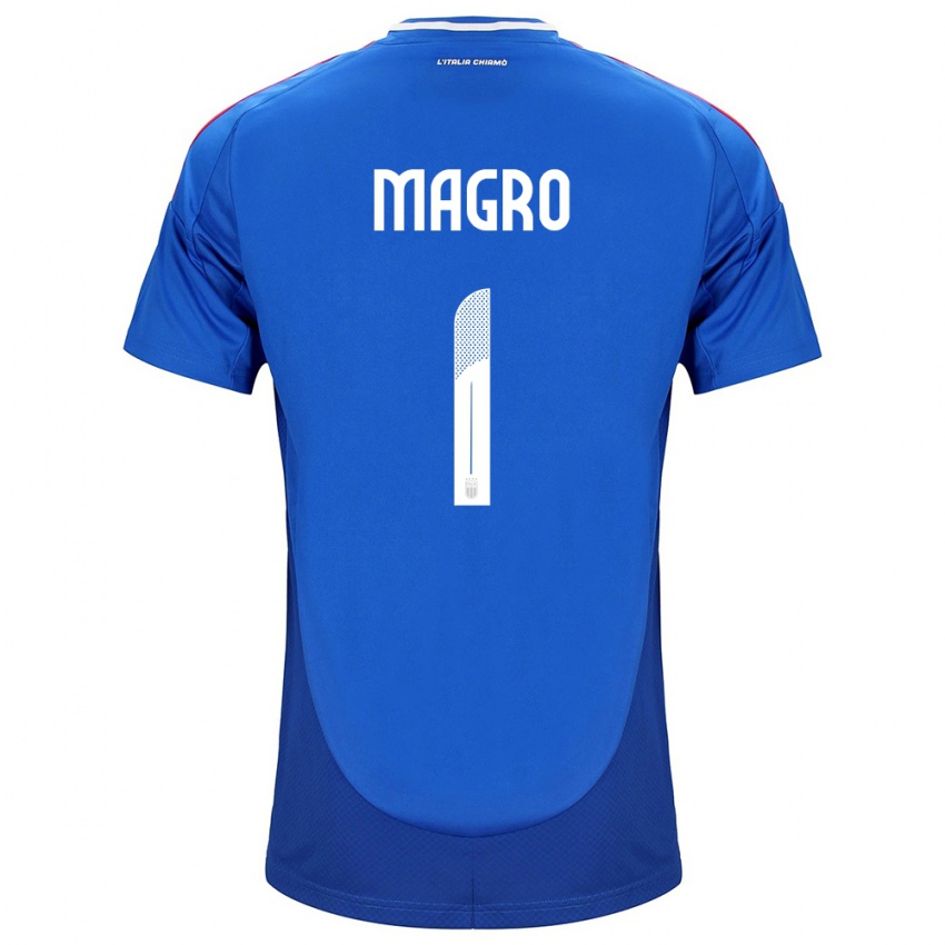 Dames Italië Federico Magro #1 Blauw Thuisshirt Thuistenue 24-26 T-Shirt