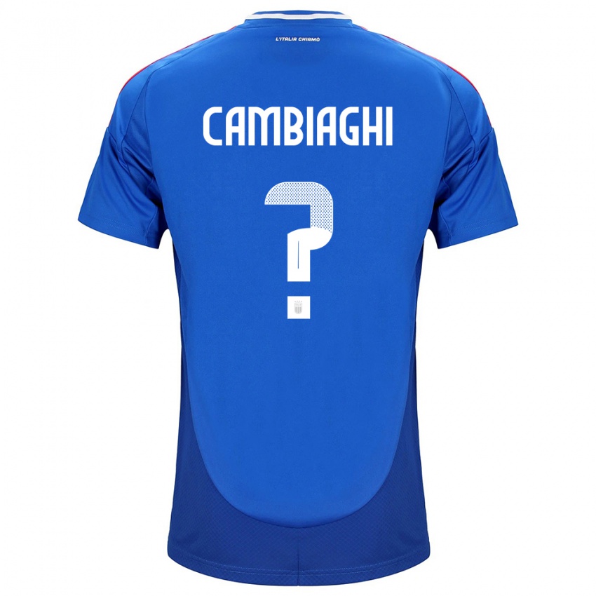 Dames Italië Michela Cambiaghi #0 Blauw Thuisshirt Thuistenue 24-26 T-Shirt