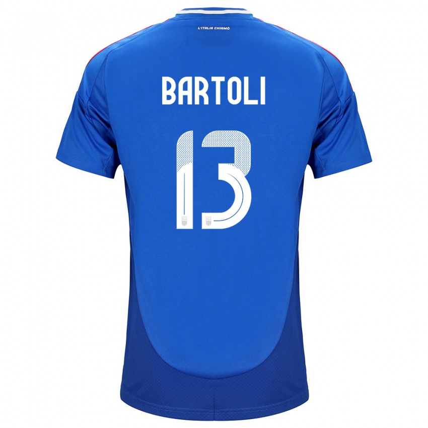 Dames Italië Elisa Bartoli #13 Blauw Thuisshirt Thuistenue 24-26 T-Shirt