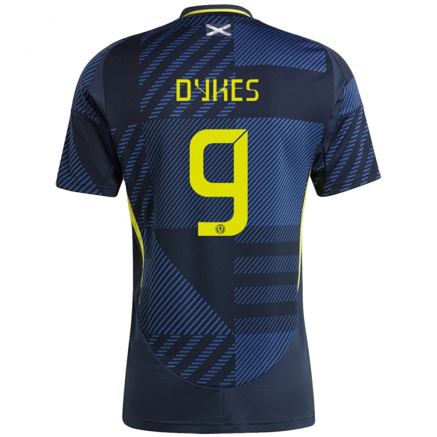 Dames Schotland Lyndon Dykes #9 Donkerblauw Thuisshirt Thuistenue 24-26 T-Shirt