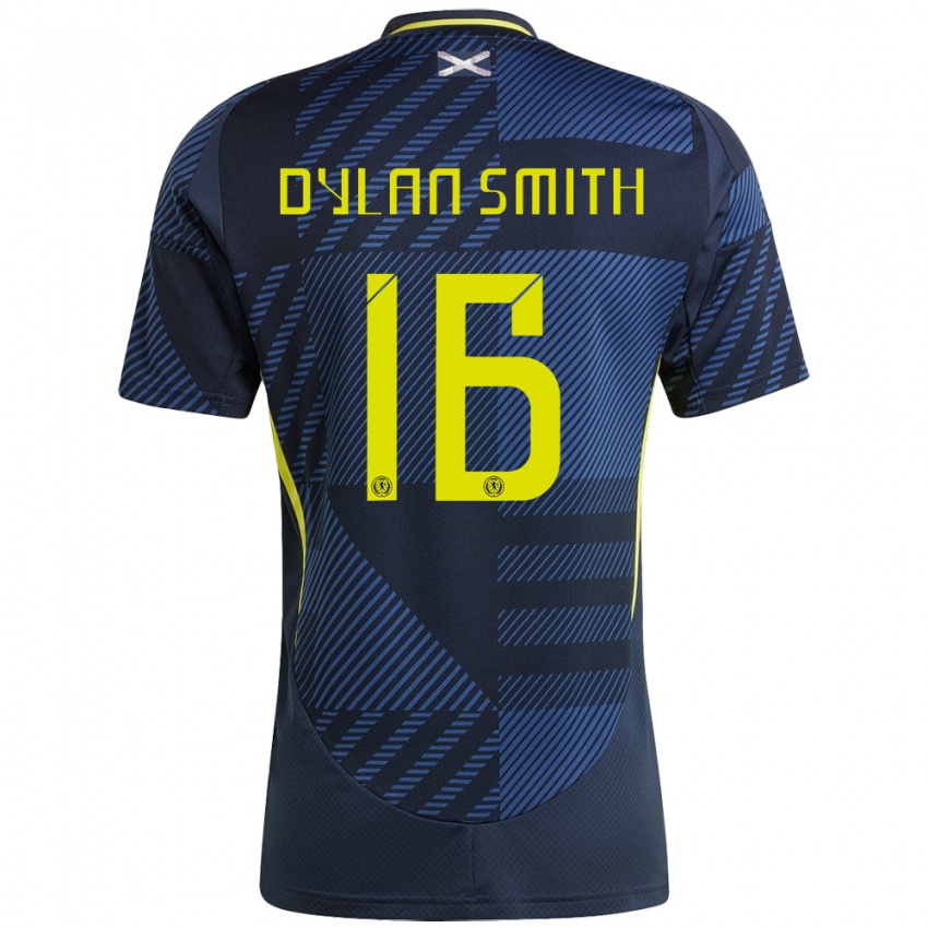 Dames Schotland Dylan Smith #16 Donkerblauw Thuisshirt Thuistenue 24-26 T-Shirt