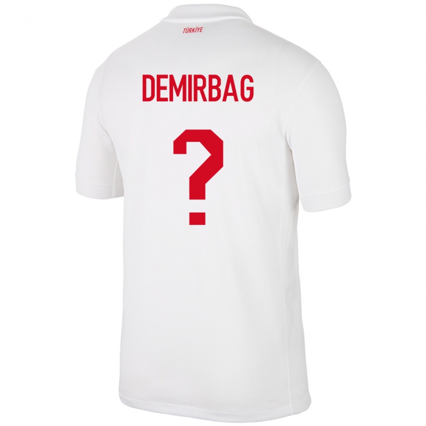 Dames Turkije Ozan Demirbağ #0 Wit Thuisshirt Thuistenue 24-26 T-Shirt