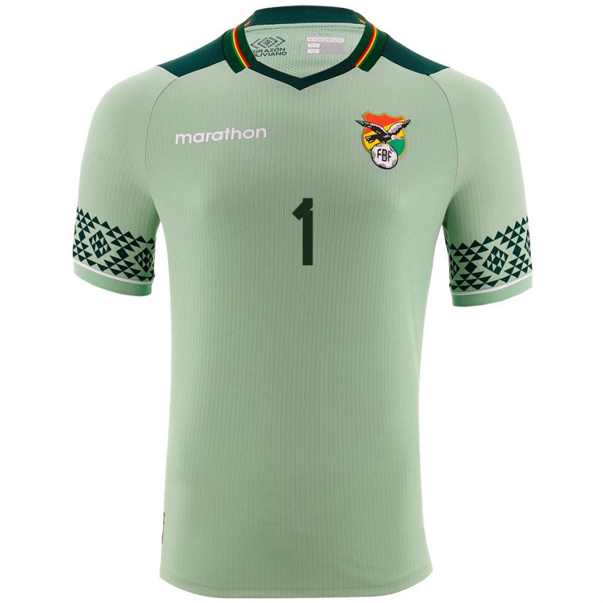 Dames Bolivia Mel Ontiveros #1 Licht Groen Thuisshirt Thuistenue 24-26 T-Shirt