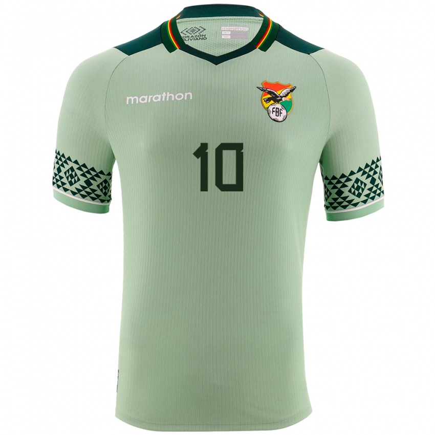 Dames Bolivia Ramiro Vaca #10 Licht Groen Thuisshirt Thuistenue 24-26 T-Shirt