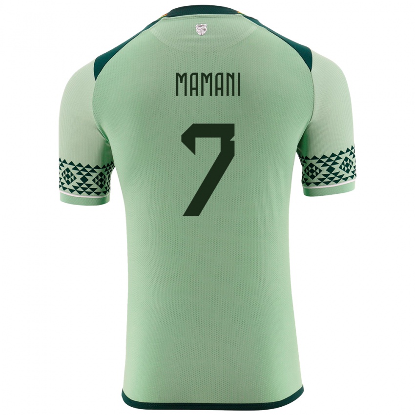 Dames Bolivia Braian Mamani #7 Licht Groen Thuisshirt Thuistenue 24-26 T-Shirt