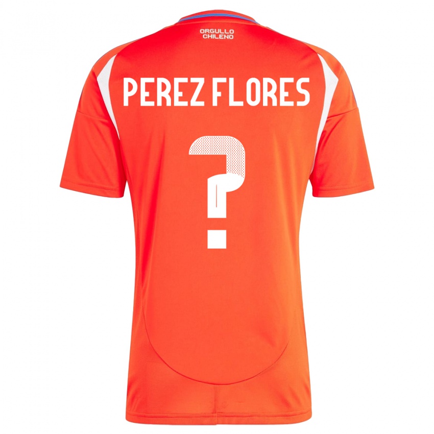 Dames Chili Benjamín Pérez Flores #0 Rood Thuisshirt Thuistenue 24-26 T-Shirt