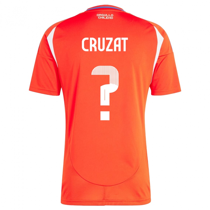 Dames Chili Ignacio Cruzat #0 Rood Thuisshirt Thuistenue 24-26 T-Shirt