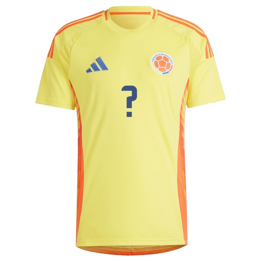 Dames Colombia Uw Naam #0 Geel Thuisshirt Thuistenue 24-26 T-Shirt