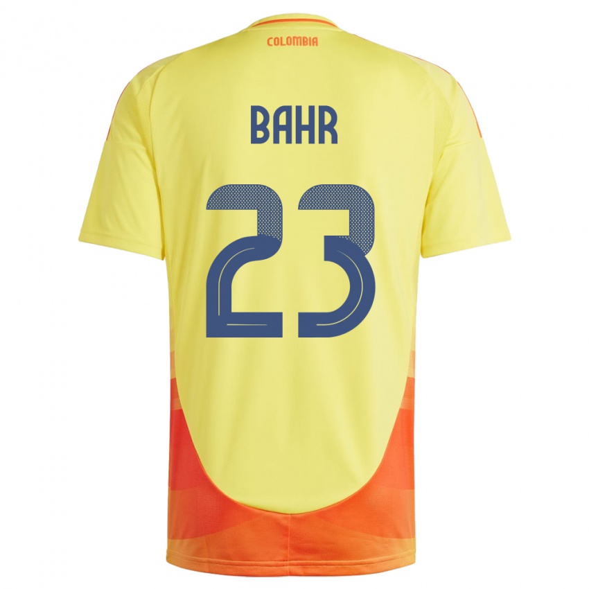 Dames Colombia Elexa Bahr #23 Geel Thuisshirt Thuistenue 24-26 T-Shirt