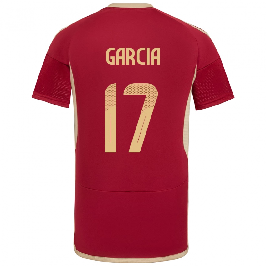 Dames Venezuela Gabriela García #17 Bourgondië Thuisshirt Thuistenue 24-26 T-Shirt