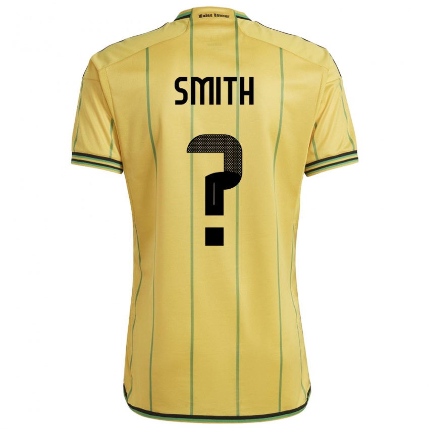 Dames Jamaica Andrene Smith #0 Geel Thuisshirt Thuistenue 24-26 T-Shirt