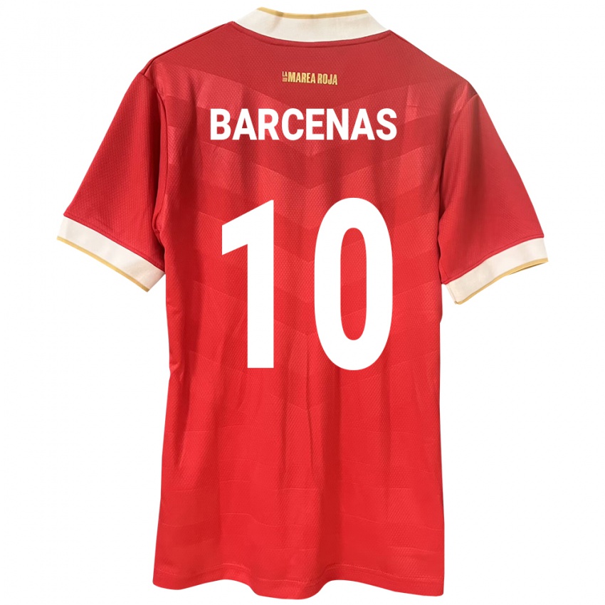 Dames Panama Yoel Bárcenas #10 Rood Thuisshirt Thuistenue 24-26 T-Shirt