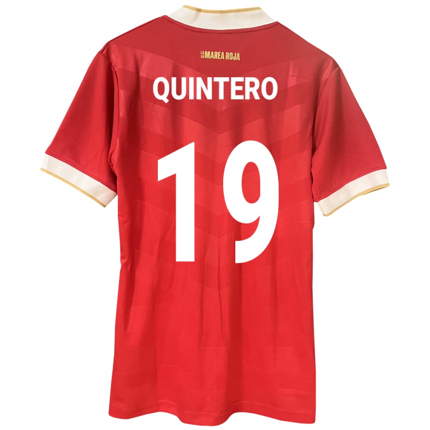Dames Panama Alberto Quintero #19 Rood Thuisshirt Thuistenue 24-26 T-Shirt