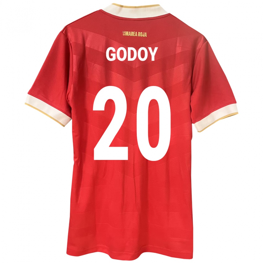 Dames Panama Aníbal Godoy #20 Rood Thuisshirt Thuistenue 24-26 T-Shirt