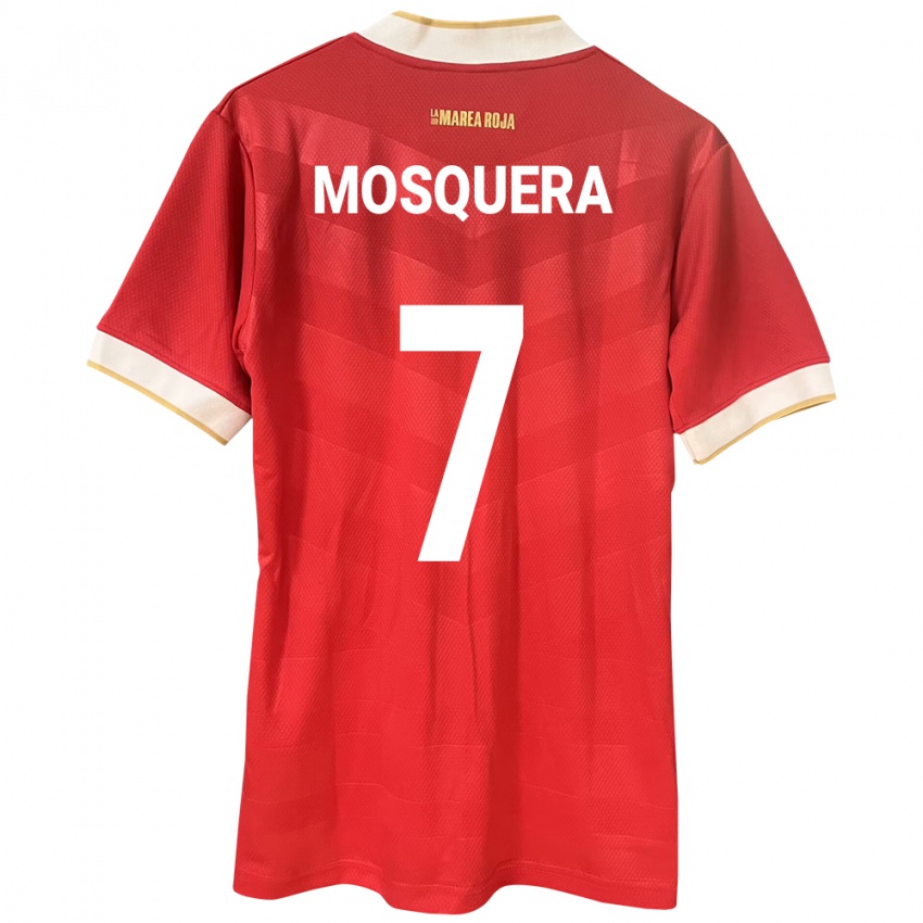 Dames Panama Rafael Mosquera #7 Rood Thuisshirt Thuistenue 24-26 T-Shirt