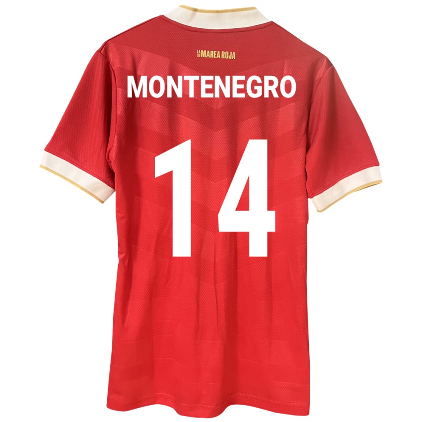 Dames Panama Carmen Montenegro #14 Rood Thuisshirt Thuistenue 24-26 T-Shirt
