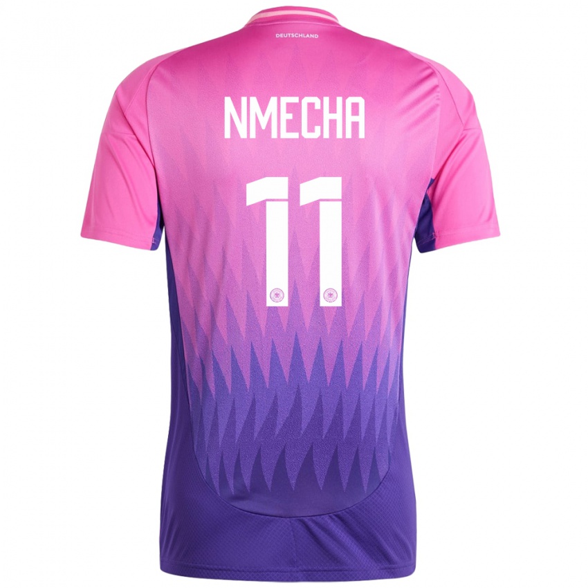 Dames Duitsland Lukas Nmecha #11 Roze Paars Uitshirt Uittenue 24-26 T-Shirt