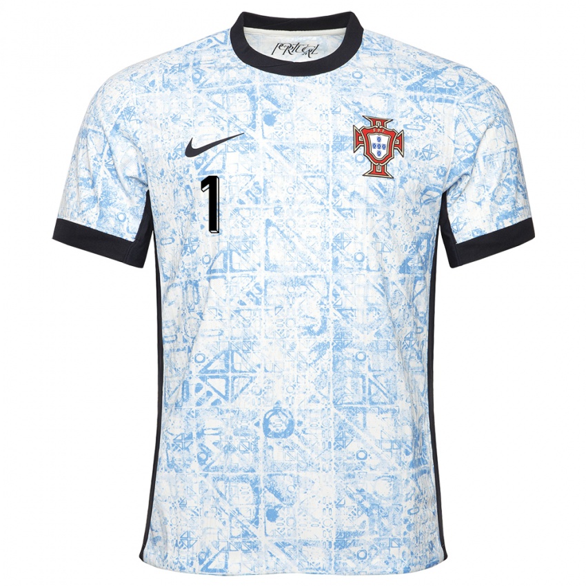 Dames Portugal Celton Biai #1 Crème Blauw Uitshirt Uittenue 24-26 T-Shirt