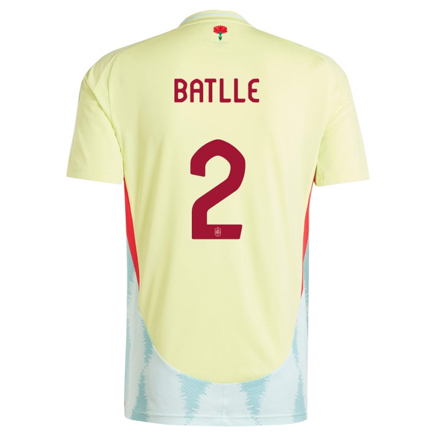 Dames Spanje Ona Batlle #2 Geel Uitshirt Uittenue 24-26 T-Shirt