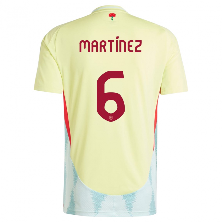 Dames Spanje Roger Martinez #6 Geel Uitshirt Uittenue 24-26 T-Shirt