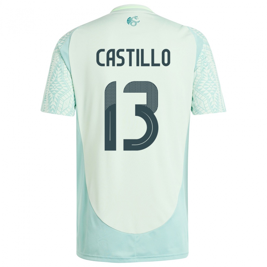 Dames Mexico Jose Castillo #13 Linnen Groen Uitshirt Uittenue 24-26 T-Shirt