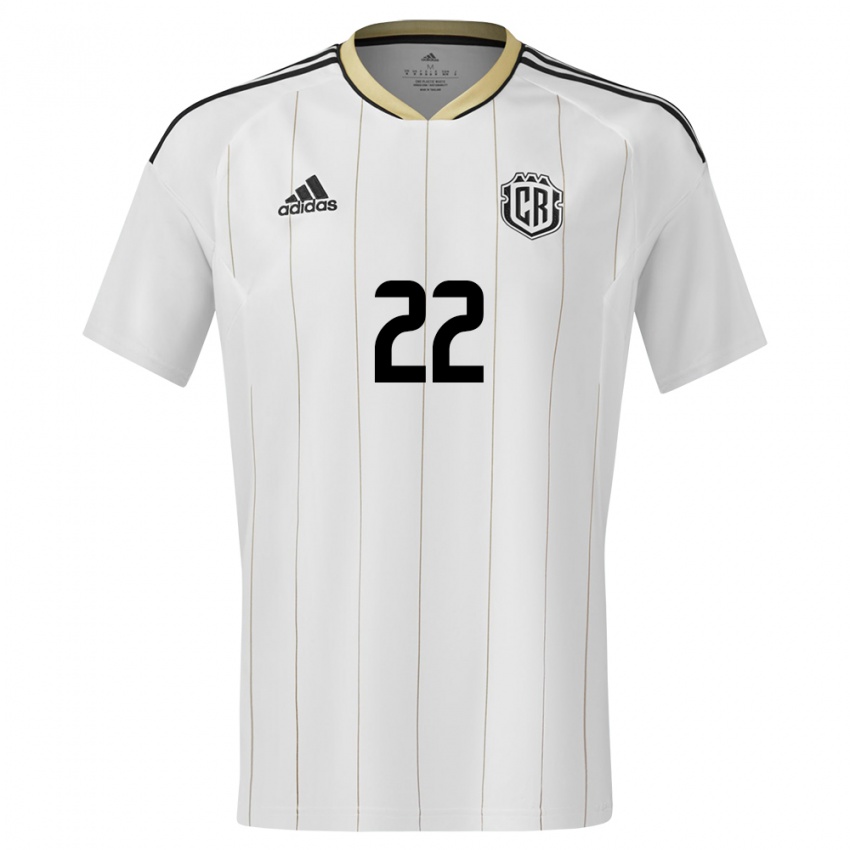Dames Costa Rica Cristel Sandi #22 Wit Uitshirt Uittenue 24-26 T-Shirt