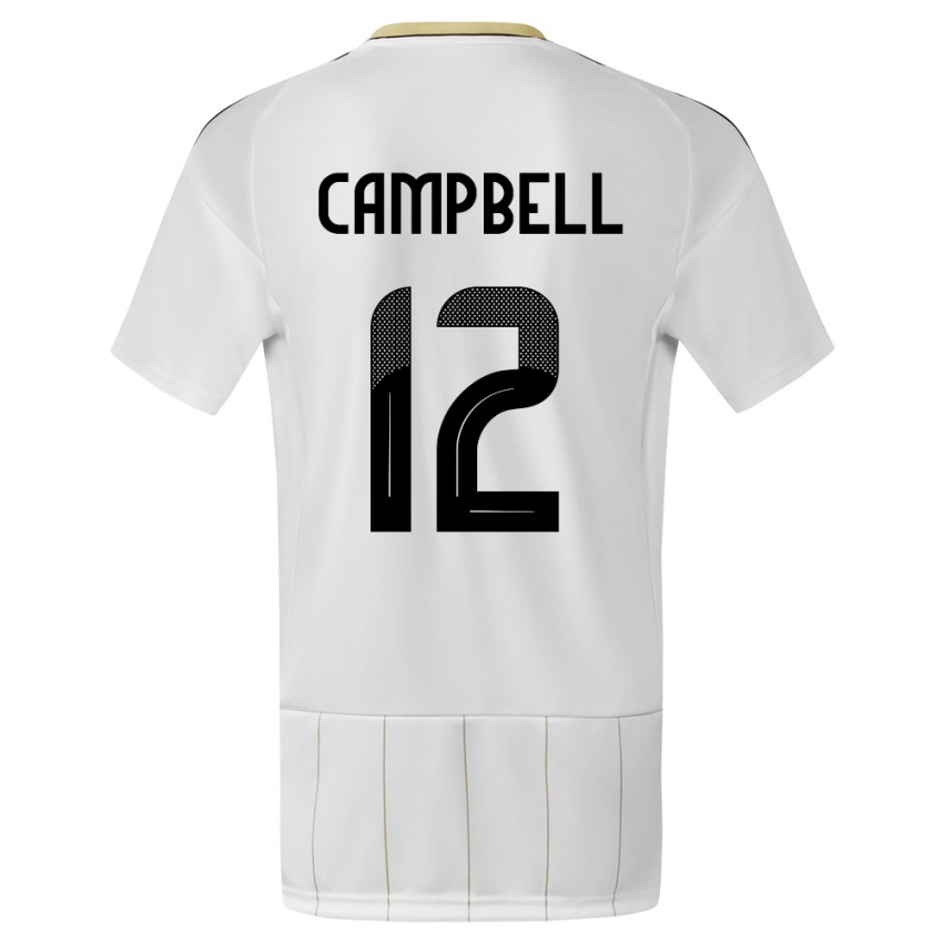 Dames Costa Rica Joel Campbell #12 Wit Uitshirt Uittenue 24-26 T-Shirt