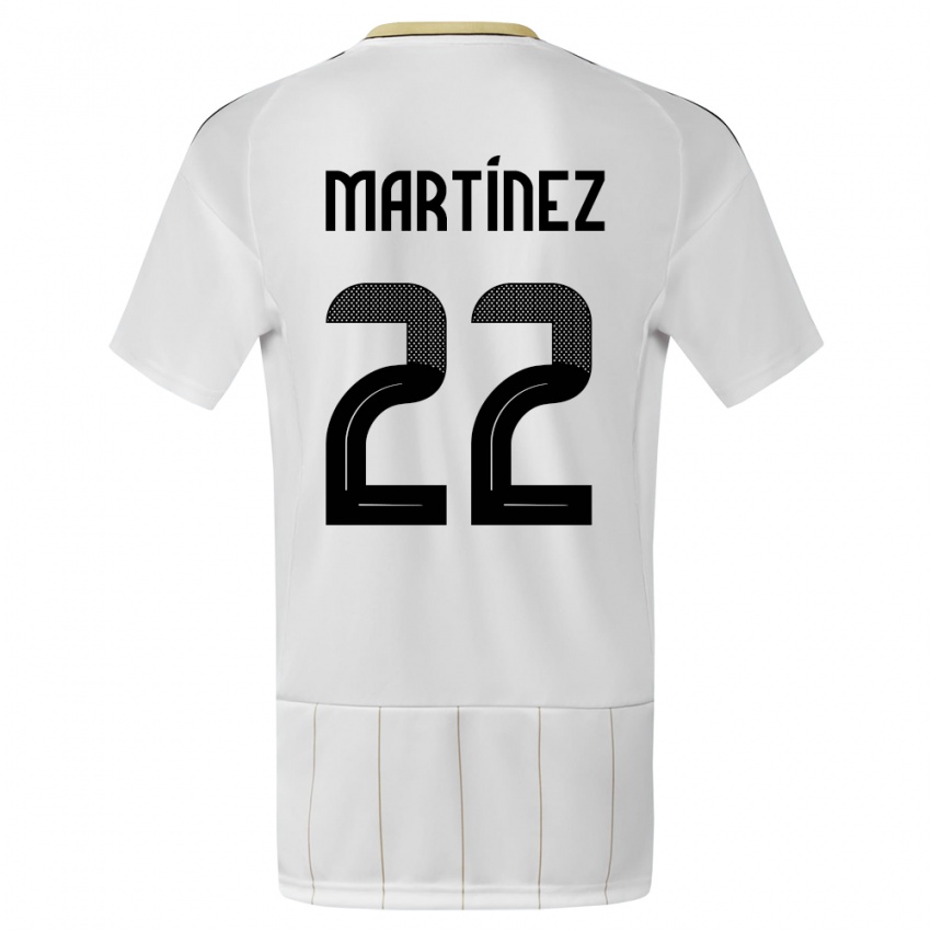 Dames Costa Rica Carlos Martinez #22 Wit Uitshirt Uittenue 24-26 T-Shirt