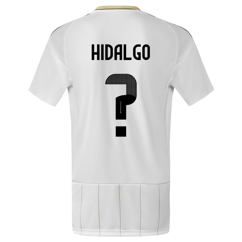 Dames Costa Rica Pablo Hidalgo #0 Wit Uitshirt Uittenue 24-26 T-Shirt