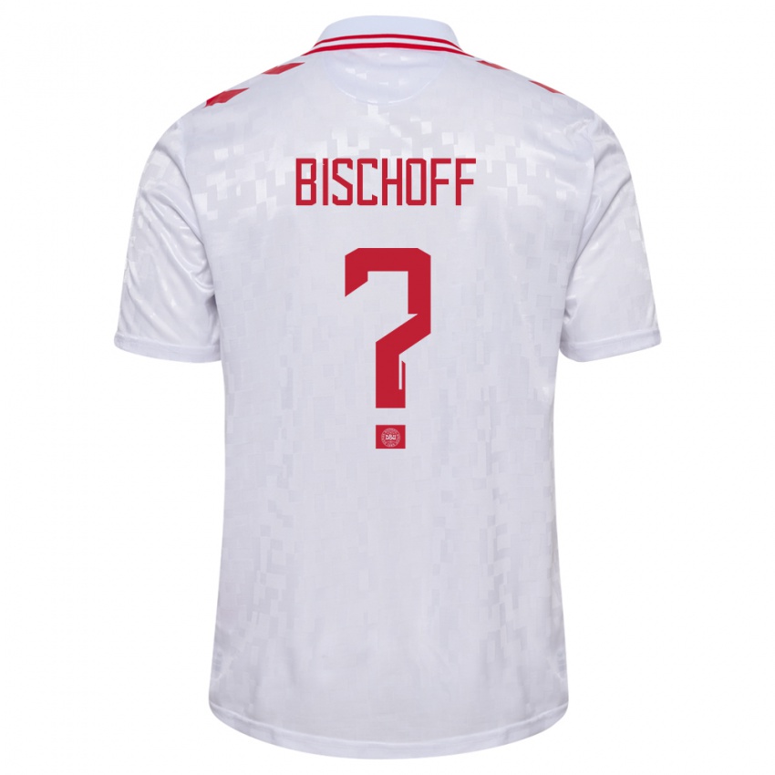 Dames Denemarken Clement Bischoff #0 Wit Uitshirt Uittenue 24-26 T-Shirt