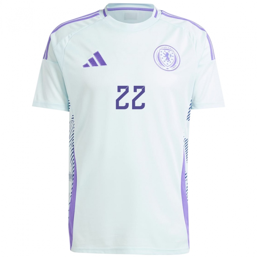 Dames Schotland Julian Donnery #22 Licht Mintblauw Uitshirt Uittenue 24-26 T-Shirt