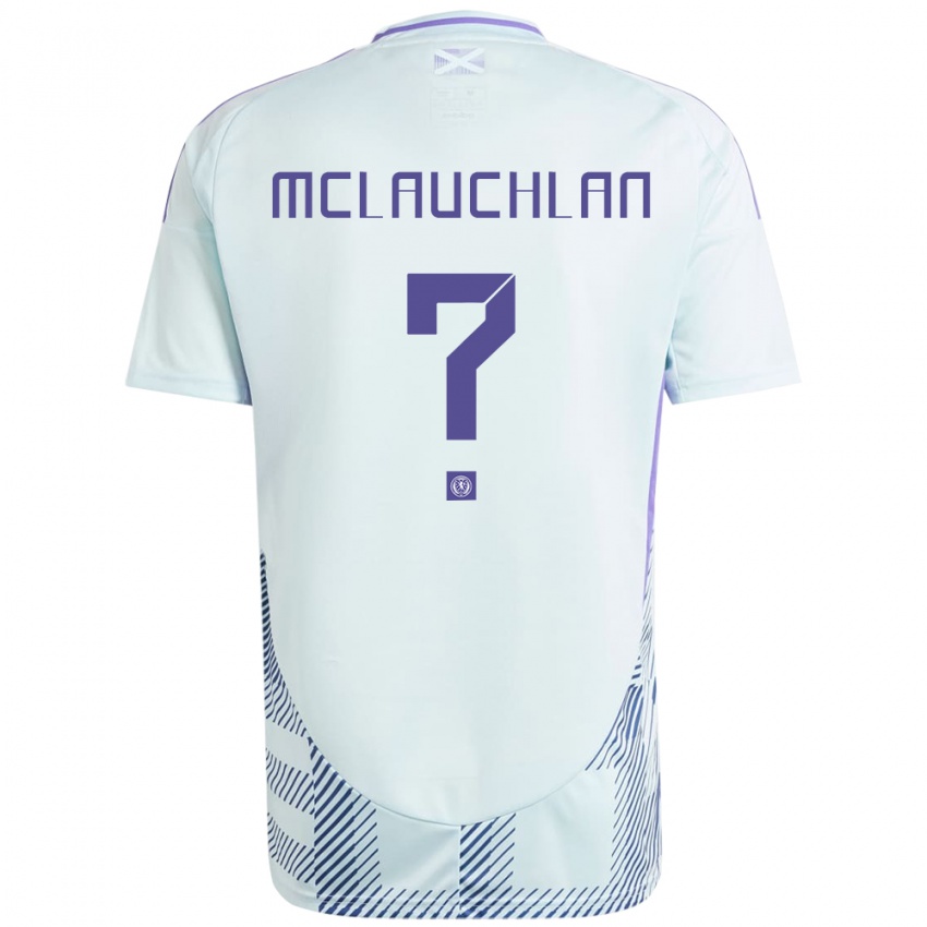 Dames Schotland Rachel Mclauchlan #0 Licht Mintblauw Uitshirt Uittenue 24-26 T-Shirt