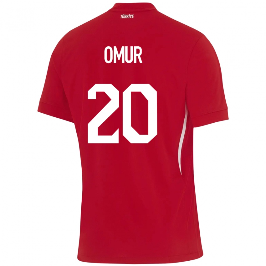 Dames Turkije Abdülkadir Ömür #20 Rood Uitshirt Uittenue 24-26 T-Shirt