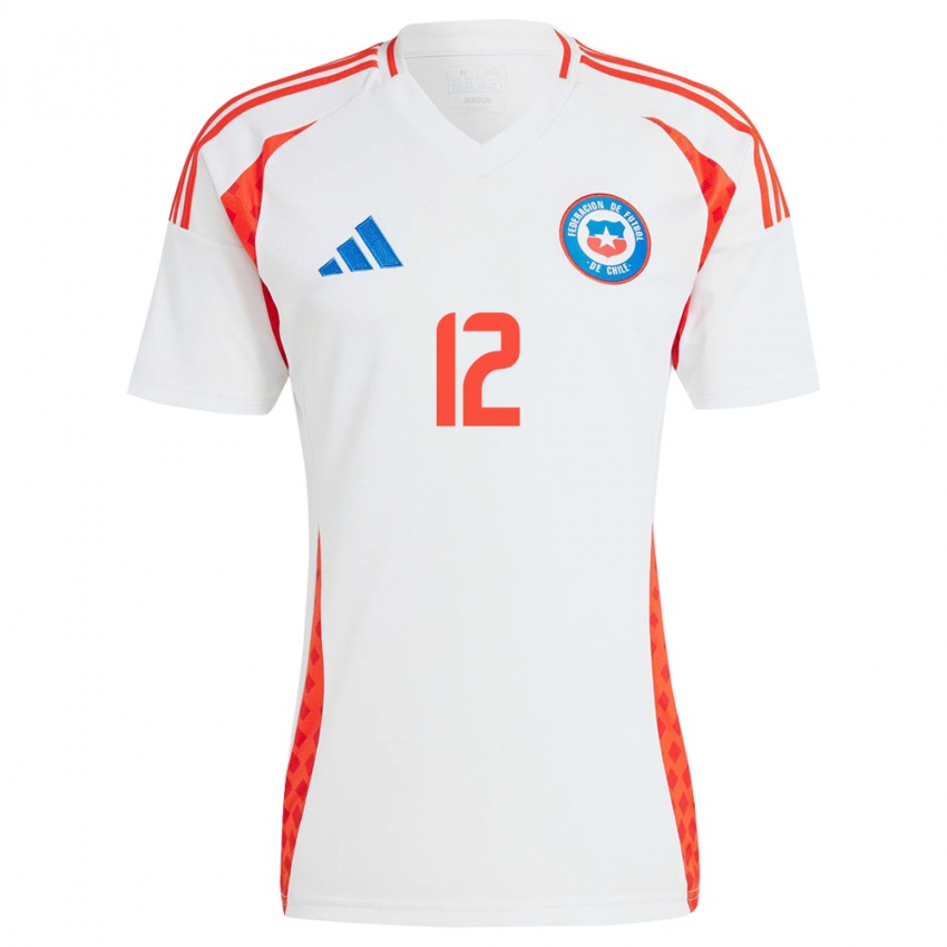 Dames Chili Diego Carreño #12 Wit Uitshirt Uittenue 24-26 T-Shirt