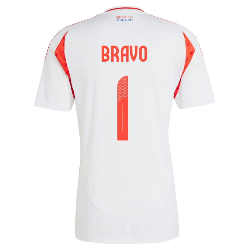 Dames Chili Claudio Bravo #1 Wit Uitshirt Uittenue 24-26 T-Shirt