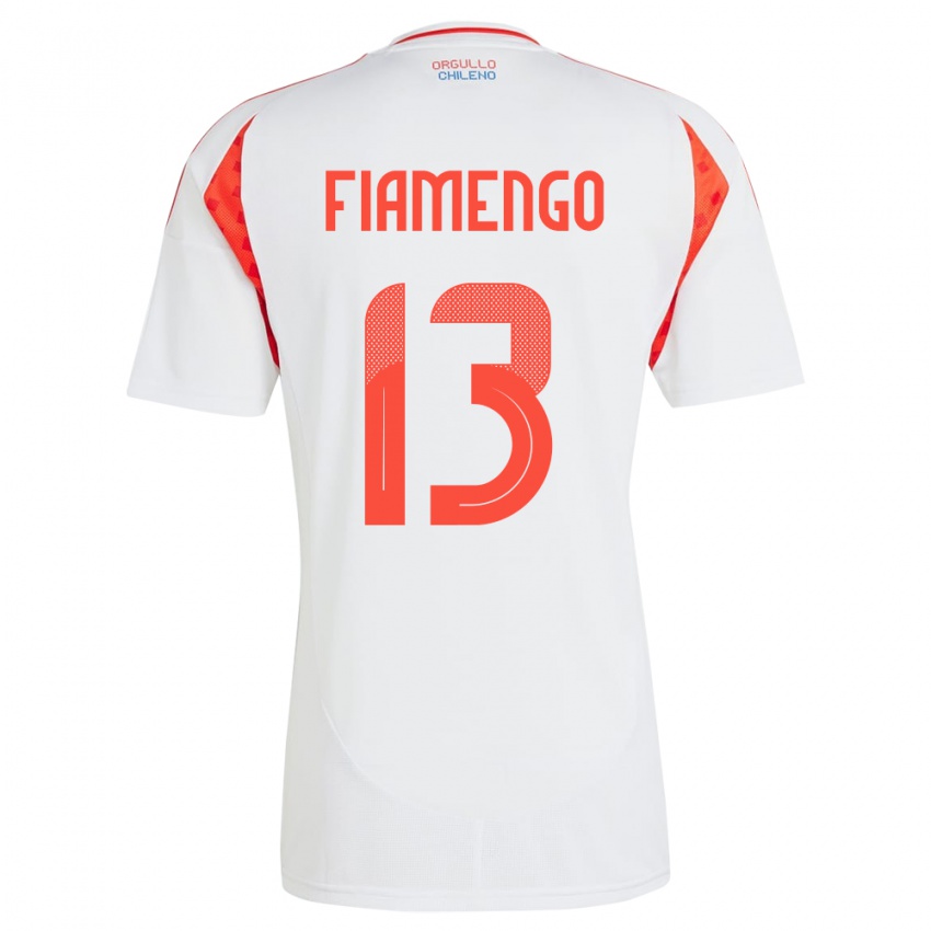 Dames Chili Darko Fiamengo #13 Wit Uitshirt Uittenue 24-26 T-Shirt