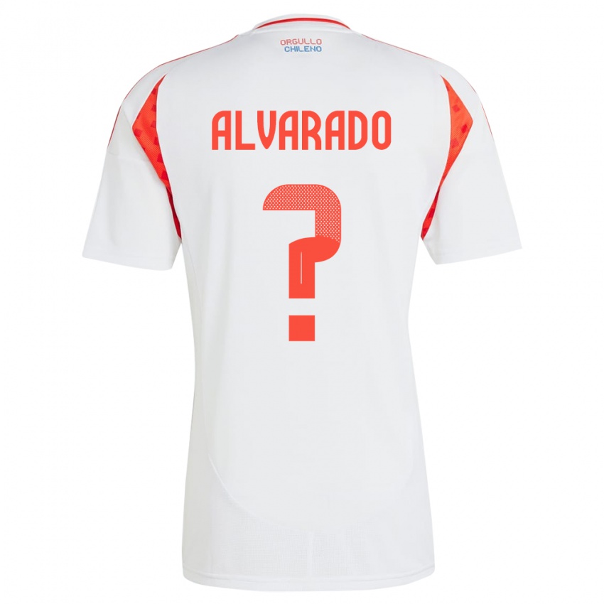 Dames Chili José Alvarado #0 Wit Uitshirt Uittenue 24-26 T-Shirt