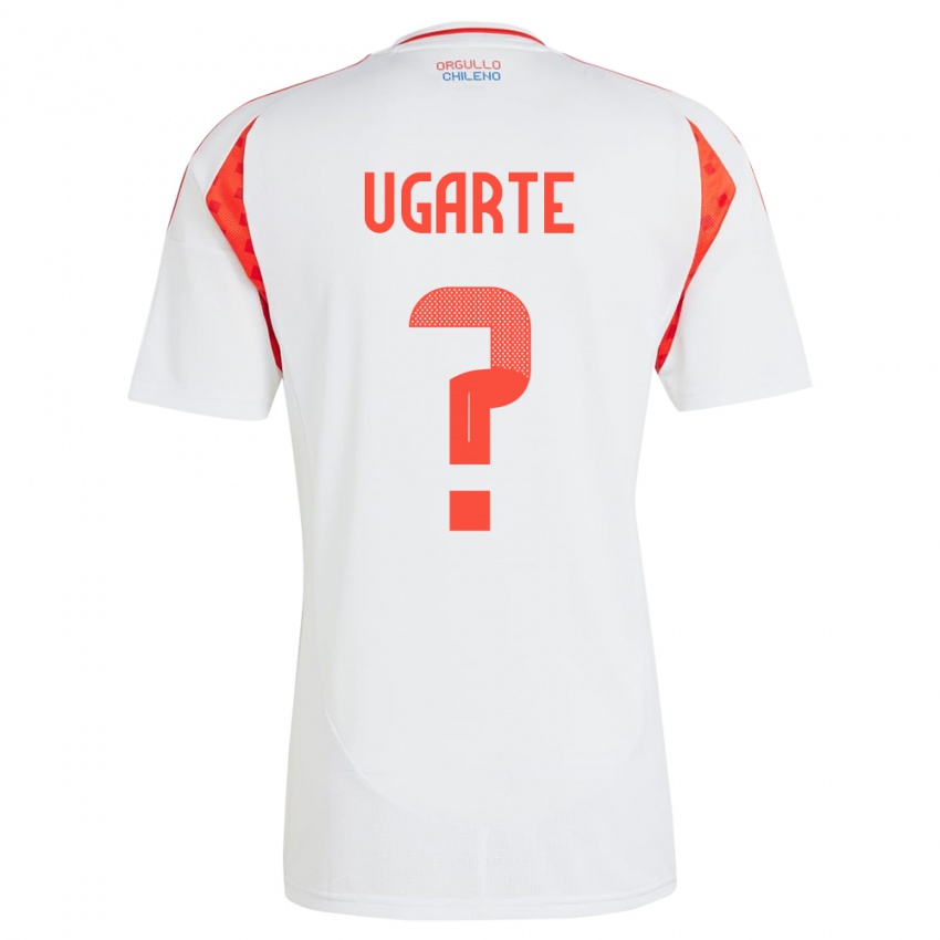 Dames Chili Pablo Ugarte #0 Wit Uitshirt Uittenue 24-26 T-Shirt