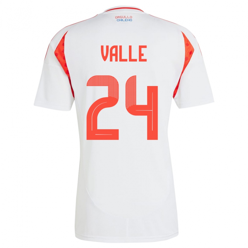 Dames Chili Alessandra Valle #24 Wit Uitshirt Uittenue 24-26 T-Shirt