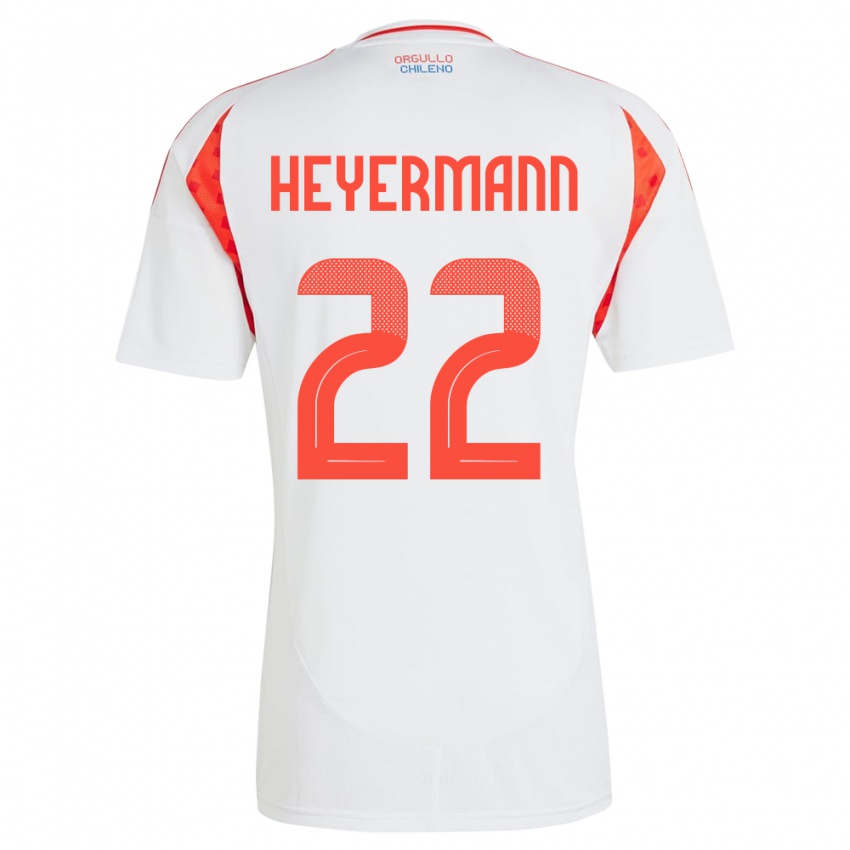 Dames Chili Agustina Heyermann #22 Wit Uitshirt Uittenue 24-26 T-Shirt