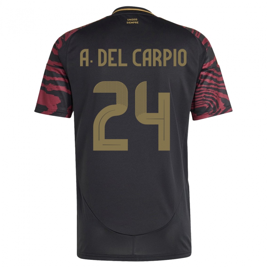 Dames Peru Annie Del Carpio #24 Zwart Uitshirt Uittenue 24-26 T-Shirt