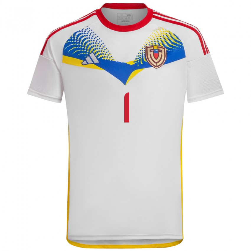 Dames Venezuela Samuel Rodriguez #1 Wit Uitshirt Uittenue 24-26 T-Shirt