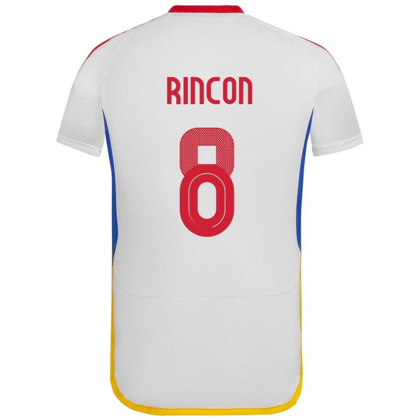 Dames Venezuela Tomás Rincón #8 Wit Uitshirt Uittenue 24-26 T-Shirt