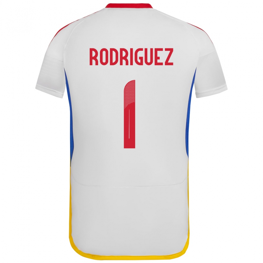 Dames Venezuela Samuel Rodriguez #1 Wit Uitshirt Uittenue 24-26 T-Shirt