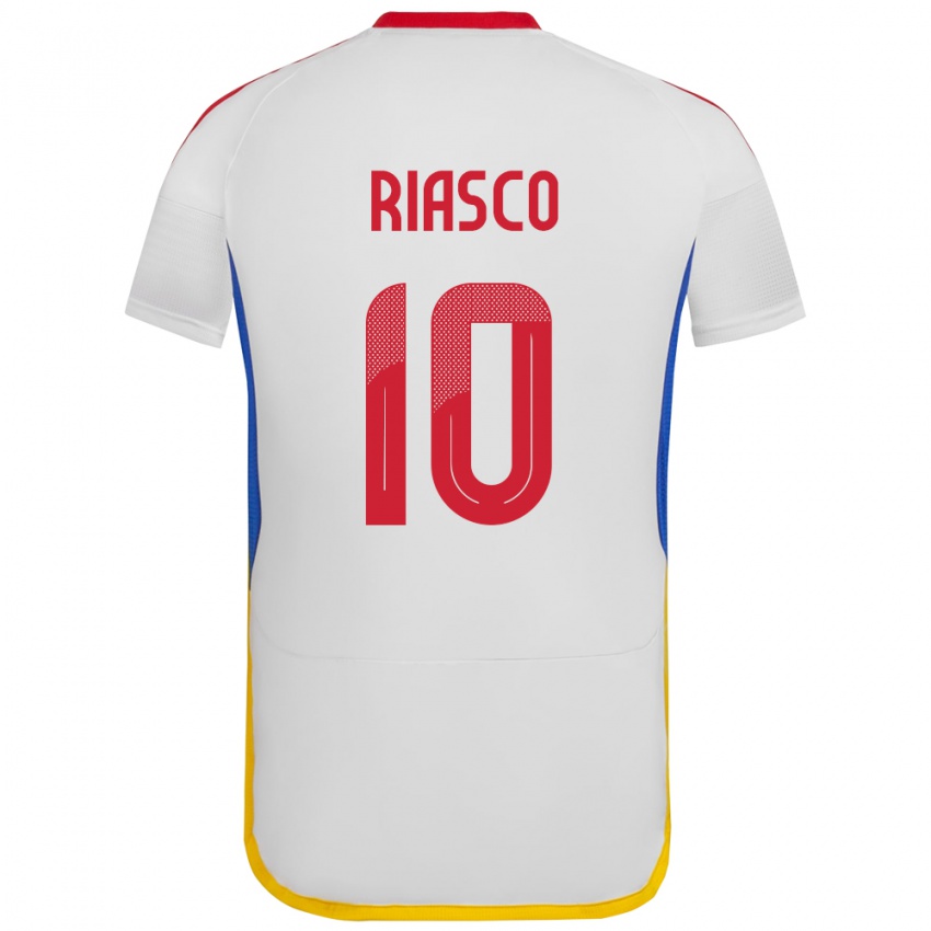 Dames Venezuela José Riasco #10 Wit Uitshirt Uittenue 24-26 T-Shirt